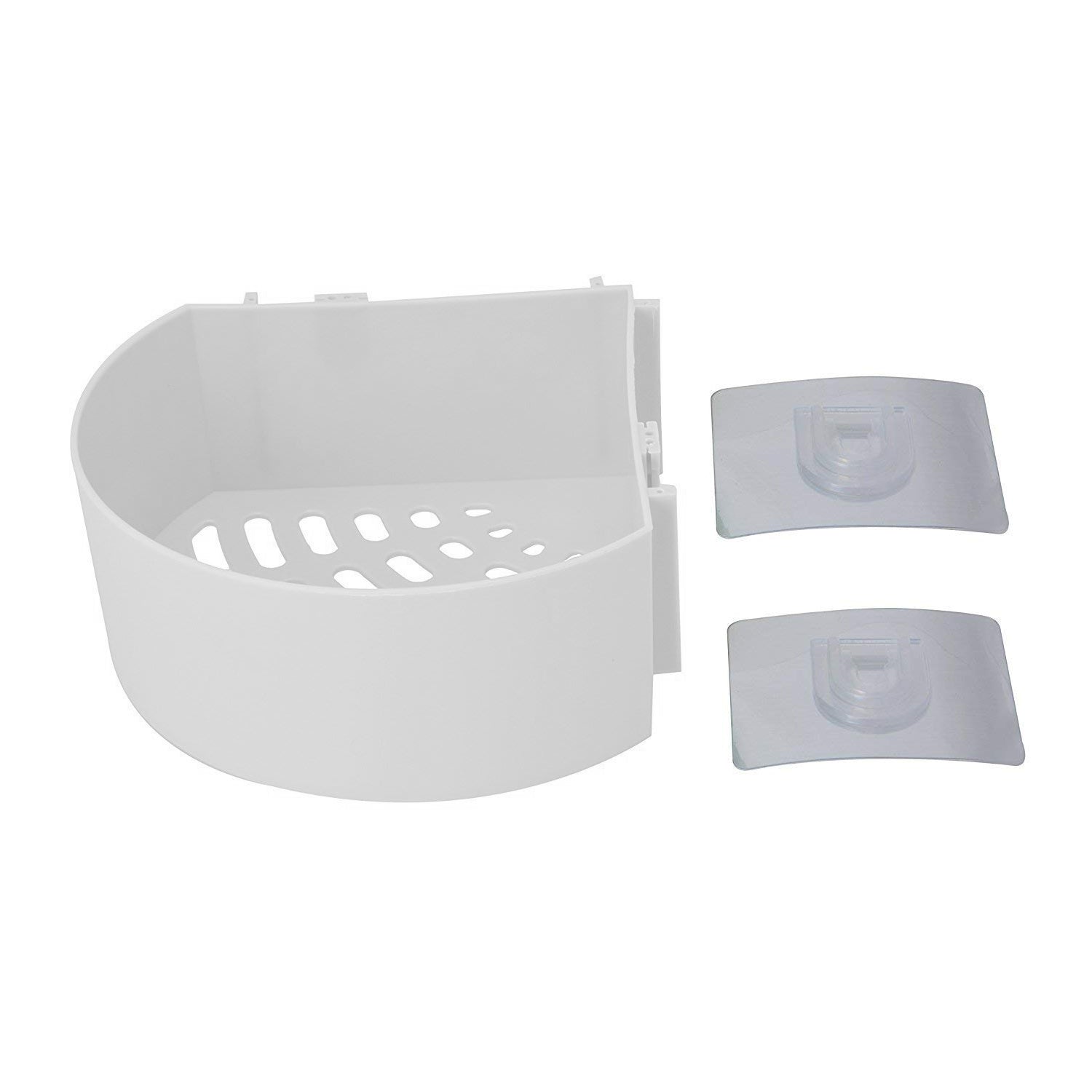 4033 Corner Shelf Bathroom Kitchen Rack Self Adhesive Shower Caddy Plastic Triangle Wall Mount Storage Basket DeoDap 4033 Corner Shelf Bathroom Kitchen Rack Self Adhesive Shower Caddy Plastic Triangle Wall Mount Storage Basket DeoDap